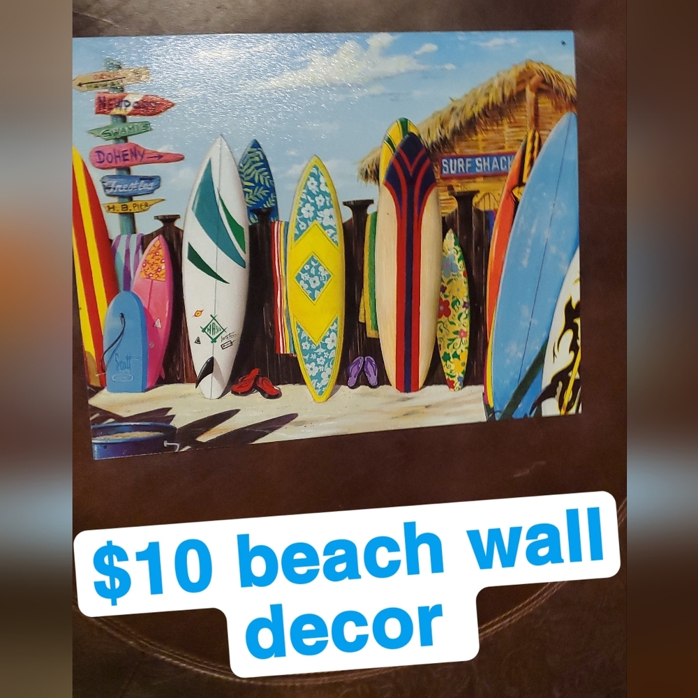 Colorful Surfboard Beach Wall Decor